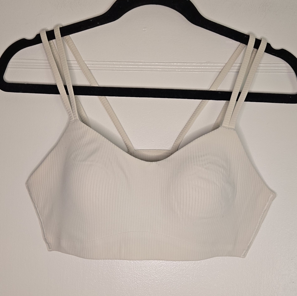 Lululemon Like a Cloud Ribbed Bra Light Support Off-White